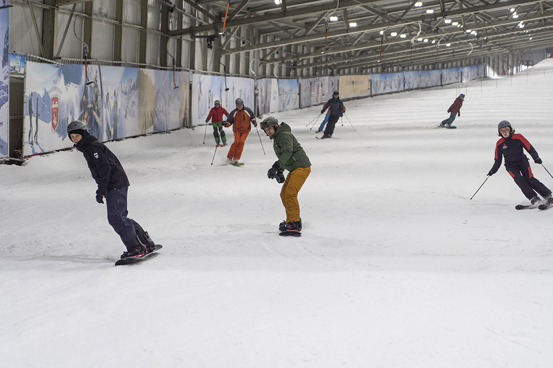 Oefenen in SnowWorld